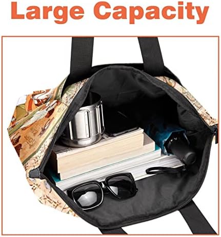 RATGDN Nagy Kapacitású Táska Kényelmes Szigetelt Ebéd Bag, Hazafias Amerikai Zászló Grunge Háttér