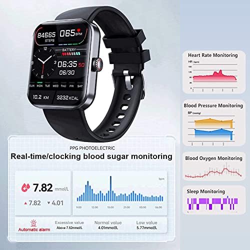 F57L Vércukorszint Ellenőrzése Smartwatch, Non-invazív vércukor Vizsgálat Smart Óra Fitness Intelligens Vigyázz, Minden Nap nyomon kell