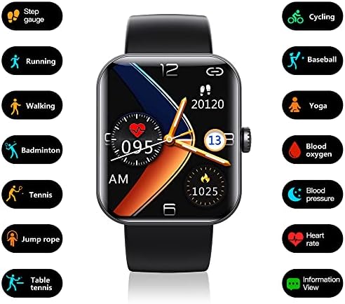 oliwex Egész Nap Monitoring, a pulzusszám, a Vérnyomás-Bluetooth-Divat Smartwatch, 2023 Frissítés F57l Vércukorszint Ellenőrzése