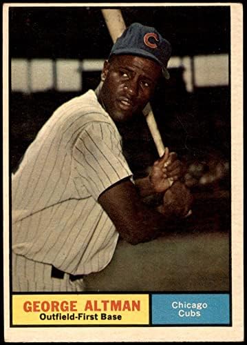 1961 Topps 551 George Altman Chicago Cubs (Baseball Kártya) VG/EX Cubs