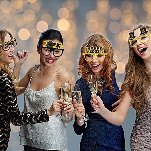 12db 2023 Boldog Új Évet Szemüveget a Gyerekek Felnőttek, Divatos New Year Eve Party Szemüveg Új Év, Jelmez Kiegészítők,