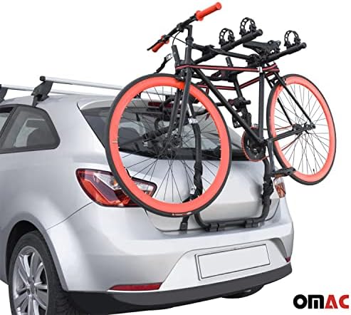 OMAC 3 kerékpártartó Mitsubishi Outlander 2013-2023 Fekete | Csomagtartóba Szerelhető kerékpártartó 99 Kg Terhelés Összecsukható Minden