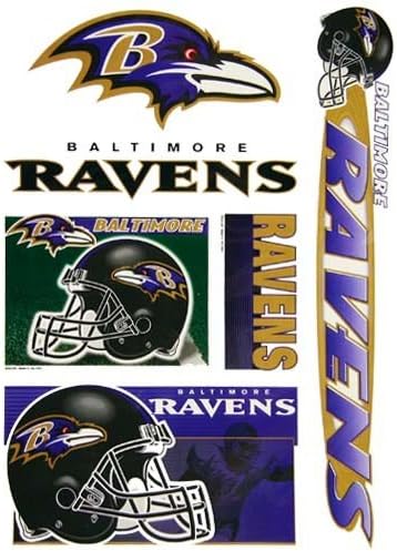 WinCraft NFL Baltimore Ravens 04405051 Multi Használja Matrica, 11 x 17