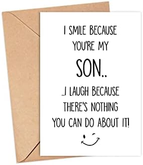 Emily ajándék Fiam Szülinapi Kártyát - Kártya Fiam - Újrahasznosított Kártya - Fiam Születésnapja Kártya - Szülinapi Kártyát, Fiam