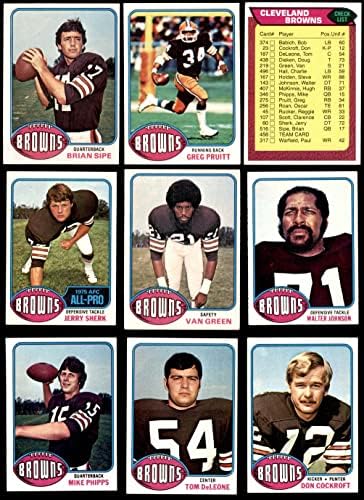 1976 Topps Cleveland Browns Csapata Meghatározott Cleveland Browns-FB (Set) EX+ Browns-FB
