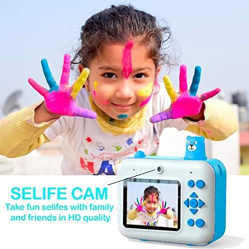 eDealz 1080P HD Azonnali Nyomtatás a Fényképezőgép Gyerekeknek, a Kamera, Digitális Zero Ink Videó Kamera, 2 Tekercs Nyomtatás