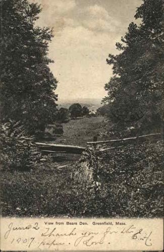 Kilátás a Medve Barlangjába Greenfield, Massachusetts MA az Eredeti, Antik Képeslap, 1907
