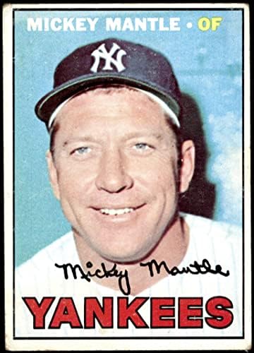 1967 Topps 150 Mickey Mantle New York Yankees (Baseball Kártya) Dean Kártyák 2 - JÓ Yankees