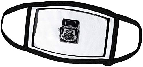 3dRose Tett A Felvidéken - Vektor - Vintage Kamera - Vintage Kamera egy Fotó Slide - Álarcok (fm_300725_1)