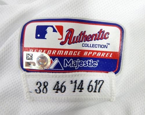 2014-ben a Detroiti Tigrisek Joakim Soria 38 Játék Kiadott Pos Használt Fehér Jersey 46 71 - Játék Használt MLB Mezek