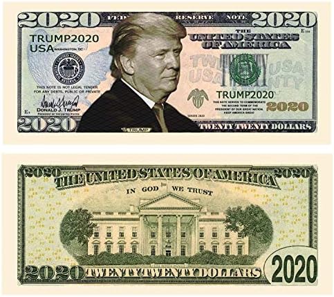Univerzális Befolyásolja - Donald Trump 2020 újraválasztási Elnöki Dolláros Számla - Minden Számlát Jön egy Deluxe Félig Merev Valuta Jogosultja