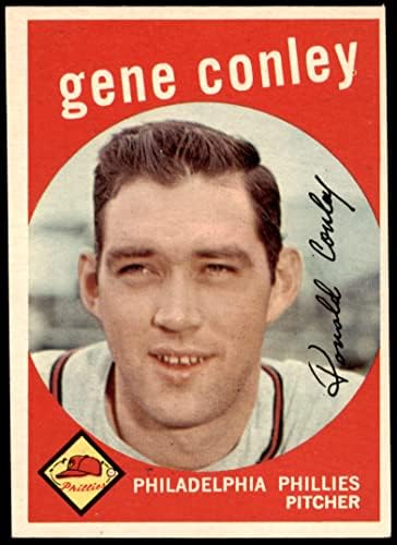 1959 Topps 492 Gén Conley Philadelphia Phillies (Baseball Kártya) EX Phillies