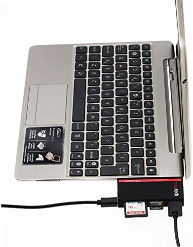 Navitech 2 az 1-ben Laptop/Tablet USB 3.0/2.0 HUB Adapter/Micro USB Bemenet SD/Micro SD Kártya Olvasó Kompatibilis az ASUS Zenbook