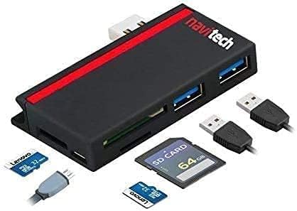 Navitech 2 az 1-ben Laptop/Tablet USB 3.0/2.0 HUB Adapter/Micro USB Bemenet SD/Micro SD Kártya Olvasó Kompatibilis a Dynabook