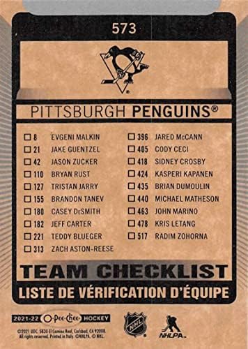 2021-22 O-Pee-Chee 573 Pittsburgh Penguins Pittsburgh Penguins NHL Jégkorong Trading Card