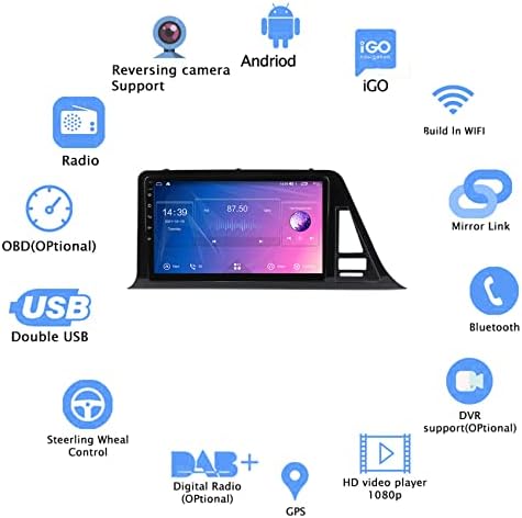 Fwralf 9 autórádió Toyota C-HR -2020 Android 11 Sztereó GPS Multimédia Lejátszó Támogatja a DSP WiFi, FM, Bluetooth Osztott Képernyő