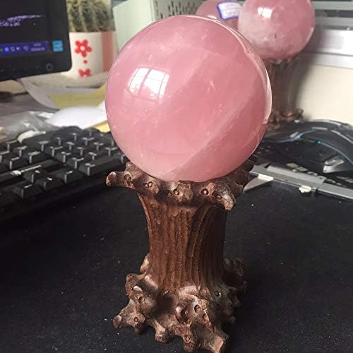 ZAMTAC 75mm Természetes kristálygömb Rózsaszín Rose, Crystal Ball Gömb, feng Shui Termékek, Nagykereskedelmi Ár