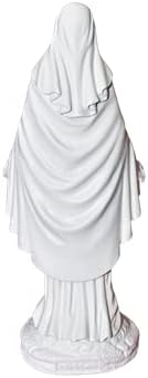 A Lady Grace Boldogságos Szűz Mária Katolikus Vallási Ajándékok Gyanta, Fehér Színű, 10 Hüvelykes Szobor, Szobor, Dekoráció