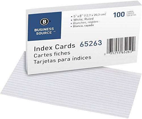 Üzleti Forrás Kimondta, Fehér Index Kártya, 5x8 (65263BX)