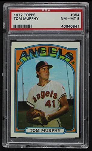 1972 Topps 354 Tom Murphy Los Angeles Angels (Baseball Kártya) PSA a PSA 8.00 Angyalok