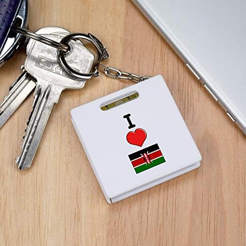 Azeeda 'Szeretem Kenya' Kulcstartó mérőszalag/Szellem Szinten Eszköz (KM00027512)