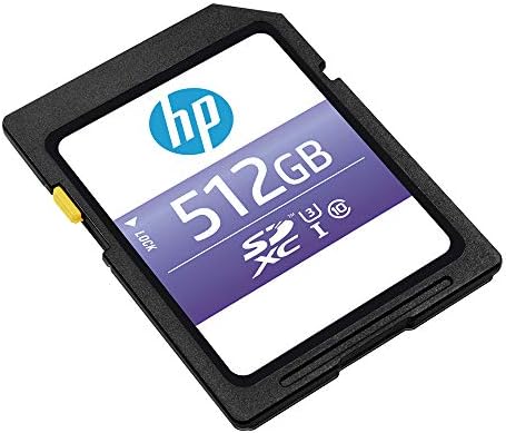 HP 512 gb-os sx330 Osztály 10 U3 SDXC Flash Memóriakártya - 95MB/s, Class 10, U3, 4K UHD, Full HD, UHS-I, Teljes Méretű SD