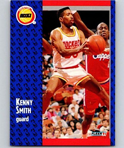 1991-92 Fleer Sorozat 1 Kosárlabda 78 Kenny Smith Houston Rockets Hivatalos NBA Trading Card