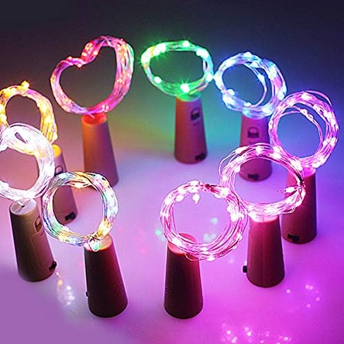 2db 2M 20 Led-ek Kreatív Parafa Fény Húrok Boros Üveg Dugó LED-Jar String Fények Kertben, Esküvő, Születésnap, Karácsony, Dekoráció,