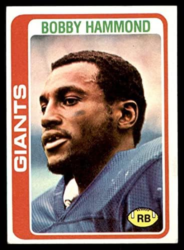 1978 Topps 352 Bobby Hammond New York Giants-FB (Foci Kártya) VG/EX Óriások-FB Morgan St