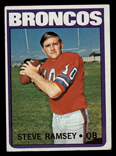 1972 Topps 74 Steve Ramsey Denver Broncos (Foci Kártya) JÓ Broncos Észak-Texasi