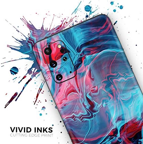 Design Skinz Folyékony Absztrakt Festék Remix V42 Védő Vinyl Matrica Lezárja a Bőr Cover Kompatibilis A Samsung Galaxy S20 (Képernyő