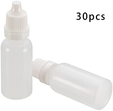 Aicosineg 30db 0.5 oz Labor Csökken Üveg PE Műanyag Palackok Labor szemcseppentő Üveg Összeszorítható Szem Folyékony Csepp Kis