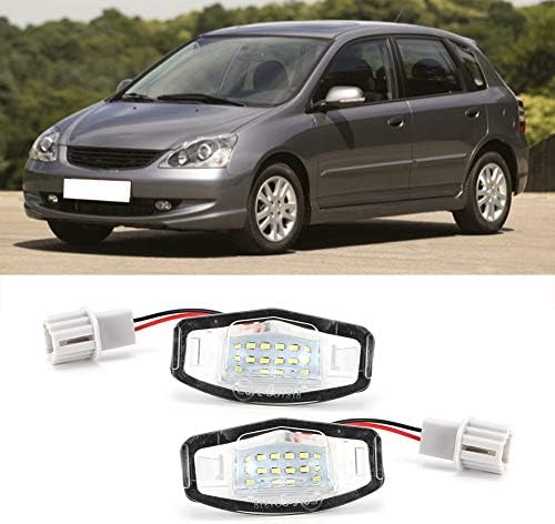 KIMISS 2 Db Licenc Lámpa 12~30V LED Autó Rendszáma Fény Alkalmas Polgári Rendszámtábla Világítás/rendszámtábla világítás
