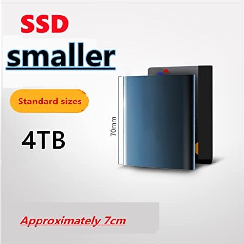 TJLSS Typc-C Hordozható Merevlemez SSD Minta 4 tb-ig 2 tb-os Külső, 1 tb-os SSD 500GB Mobil ssd Merevlemez USB 3.1 Külső SSD (Szín : Fekete,