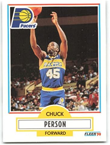 1990-91 Fleer 79 Chuck Személy NM-MT Indiana Pacers Hivatalosan Engedélyezett NBA Kosárlabda Trading Card