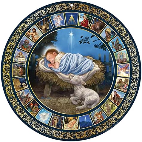 Keresztény Márkák Katolikus Istenek Ajándéka a Szeretet által Művész Michael Adams, 21.0x18.0X 1.0, Kerek Adventi Naptár