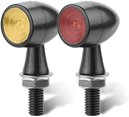 2DB Motor 8 mm-es LED-es Golyó indexet, Villogó Jelzőfény Fék Index Borostyánsárga, Piros, Fekete Füst Lencse