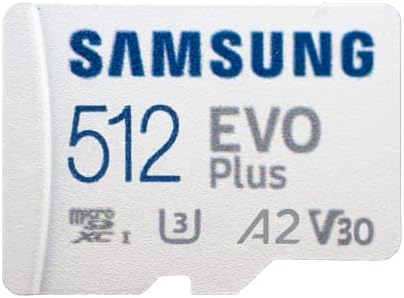 Samsung 512 gb-os Evo Plus Osztály 10 MicroSD Memóriakártya Működik a Galaxy Tab Tabletta S5e, Fül S4 10.5, Tab 10.1 (2019),