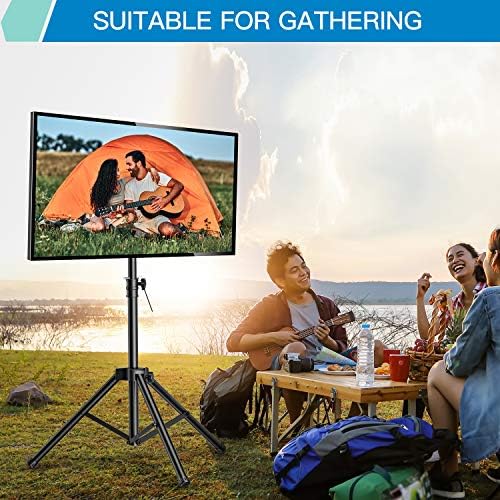 PERLESMITH Állvány TV-Állvány -Hordozható TV-Állvány a 37-80 Inch LED LCD OLED Síkképernyős Tv-Állítható Magasságú Kijelző Emeleten,
