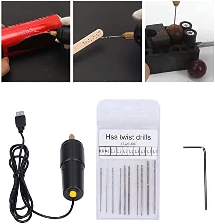 USB Mini Elektromos Fúró, gépi Meghajtású Egyszerű Művelet Munkaerő Megtakarítás Mikro-Elektromos Kézi Fúrókhoz Pontos Plasztikai Nélkül(US