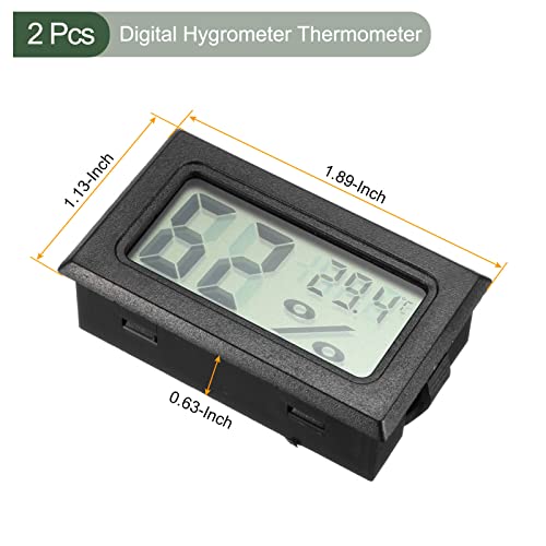 YOKIVE 2 Db Digitális Hőmérő Páratartalommérő, -50-60C LCD Kijelző Páratartalom Monitor a Beltéri Hőmérséklet, Nagyszerű Otthon,