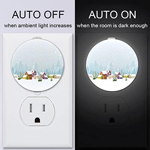 2 Csomag Plug-in Éjjeli LED-es Éjszakai Fény, az Alkonyat-hogy-Hajnal Érzékelő Gyerek Szoba, Gyerekszoba, Konyha, Előszoba Akvarell