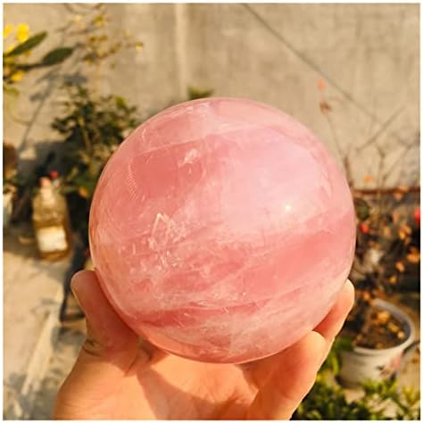 Természetes Rózsaszín Rózsa Kvarc Kristály Gyógyító Labda Gömb + Állvány Gyógyító Kő távol tartja a Gonosz Szellemeket Pénzt Rajz Vagyon