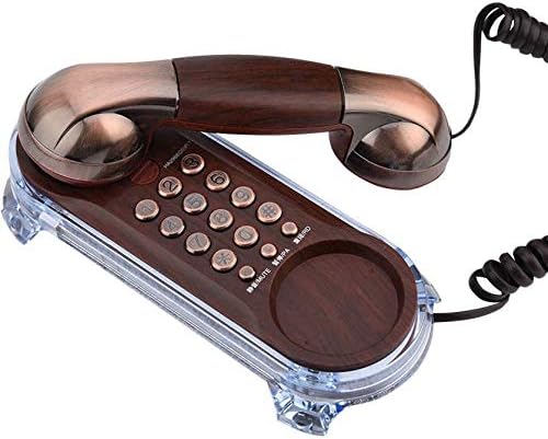 PDGJG Retro Vezetékes 2 az 1-ben Vezetékes Asztali Telefon, Fali Telefon a Smart Home Hotel Ergonomikus Kialakítás (Szín : B)