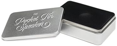 Zsebében Tin Hangszóró, USB-n Tölthető, Hordozható Hangszóró, Silver - Lucky London