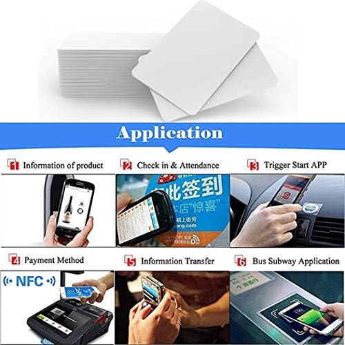 100 Db-NFC Címkék NTAG215 PVC Lap,Üres nem nyomtatható NTAG215 NFC Kártya,ISO Méretű Kártyák, 504 Byte Memória Minden NFC-s Telefon