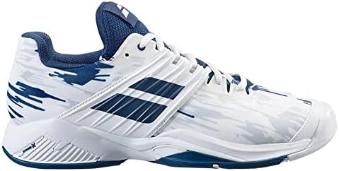 Babolat Propulse Fury Minden Bíróság Férfi Tenisz Cipő (Fehér/Ingatlan Kék)