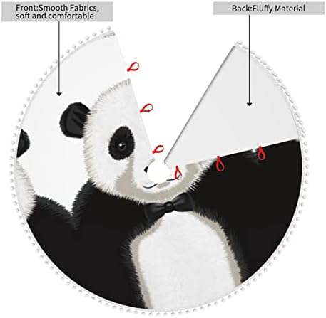 Kedves Panda Maci Fej, Táncos Karácsonyfa Szoknya Party Dekoráció Fa Szoknya. Átmérő Hüvelyk 30/36/48