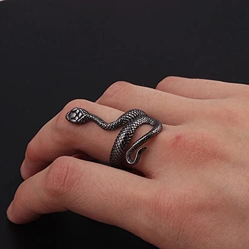 Ezüst Kígyó Gyűrű, Arany Kígyó Gyűrű Női Koponya Gyűrű Polip Gyűrű Állítható Kígyó Gyűrű Csontváz Gyűrű Gótikus Gót Gyűrűk Punk Gyűrűk Kígyó