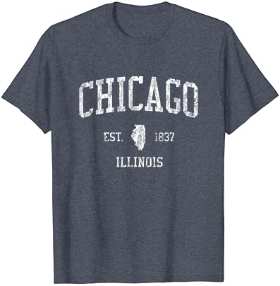 Győr T-Shirt Vintage Sport Design Chicagói Illinois-I Hadnagy